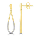 Diamond Fashion Earrings with 0.15ct Diamonds in 9K Yellow Gold