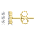 Diamond Fashion Earrings with 0.15ct Diamonds in 9K Yellow Gold