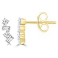 Diamond Fashion Earrings with 0.15ct Diamonds in 9K Yellow Gold
