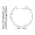 0.30ct HI I1 Diamond Earrings in 9K White Gold