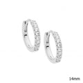 Ellani Sterling Silver Hoop Earrings / E549S