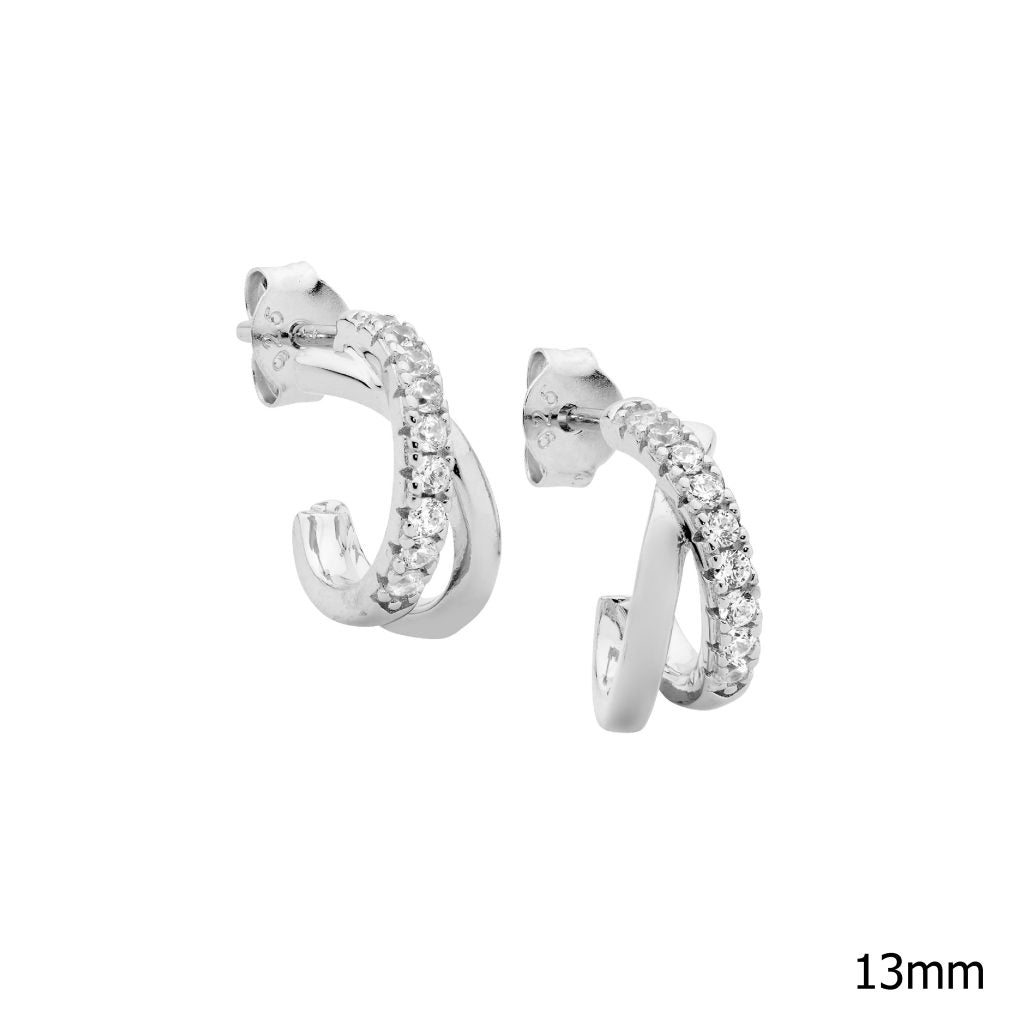 Ellani Sterling Silver Earrings / E598S