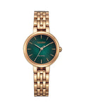 Citizen Eco-Drive – Rose Gold-Tone Watch with Green Dial / EM0993-82Z
