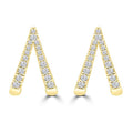 0.20ct HI I1 Diamond Earrings in 9K Yellow Gold