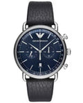 Emporio Armani  Elegant Blue Dial Chronograph Watch / AR11105