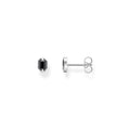 THOMAS SABO Ear Studs Crocodile Eyes with Stones Silver Blackened
