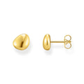 THOMAS SABO Ear studs in organic shape gold