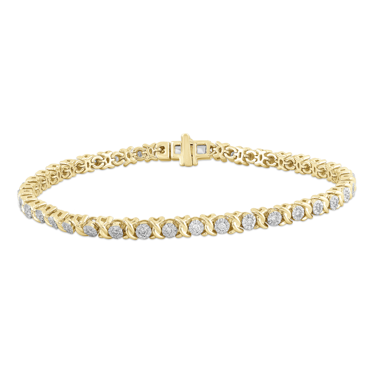 Bracelet with 0.50ct Diamonds in 9K Yellow Gold