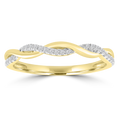 Diamond Ring with 0.07ct Diamonds in 9K Yellow Gold