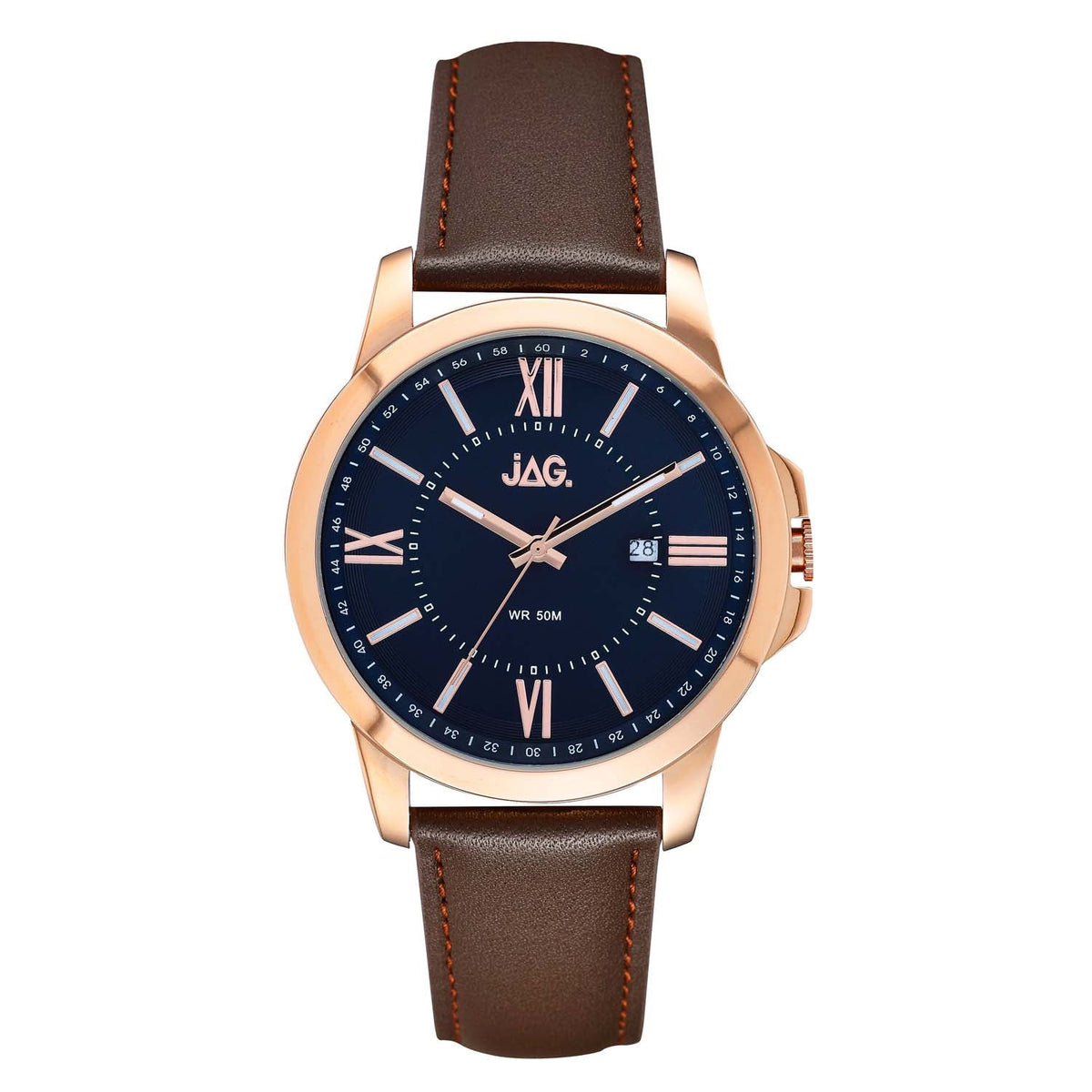 Jag Xavier Blue Stainless Steel 44mm Watch