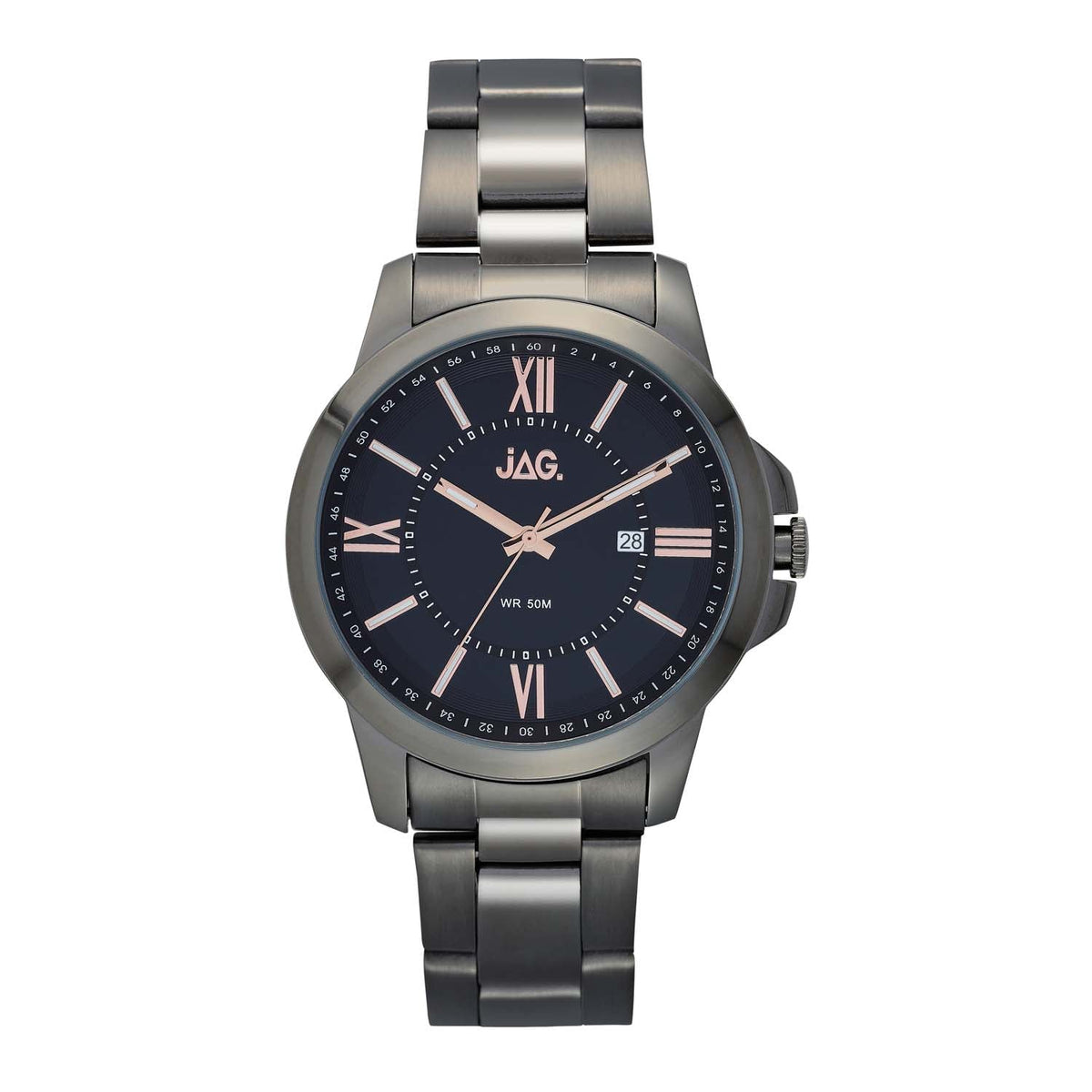 Jag Xavier Black Stainless Steel 44mm Watch