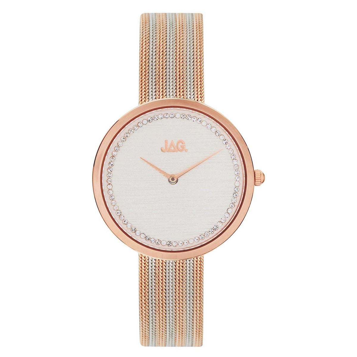 Jag Tegan White Alloy 34mm Watch