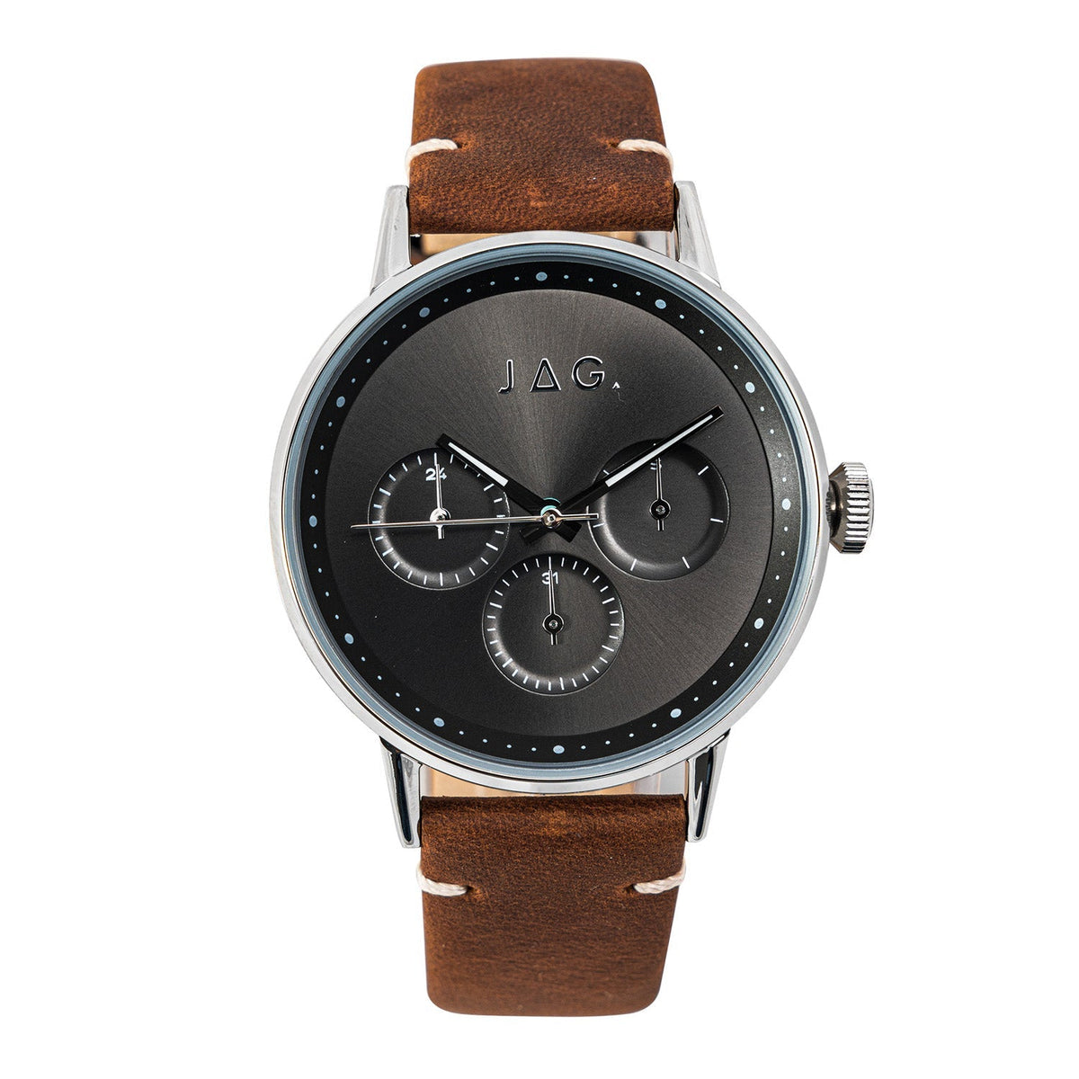 Jag Norwood Silver Stainless Steel 42mm Watch