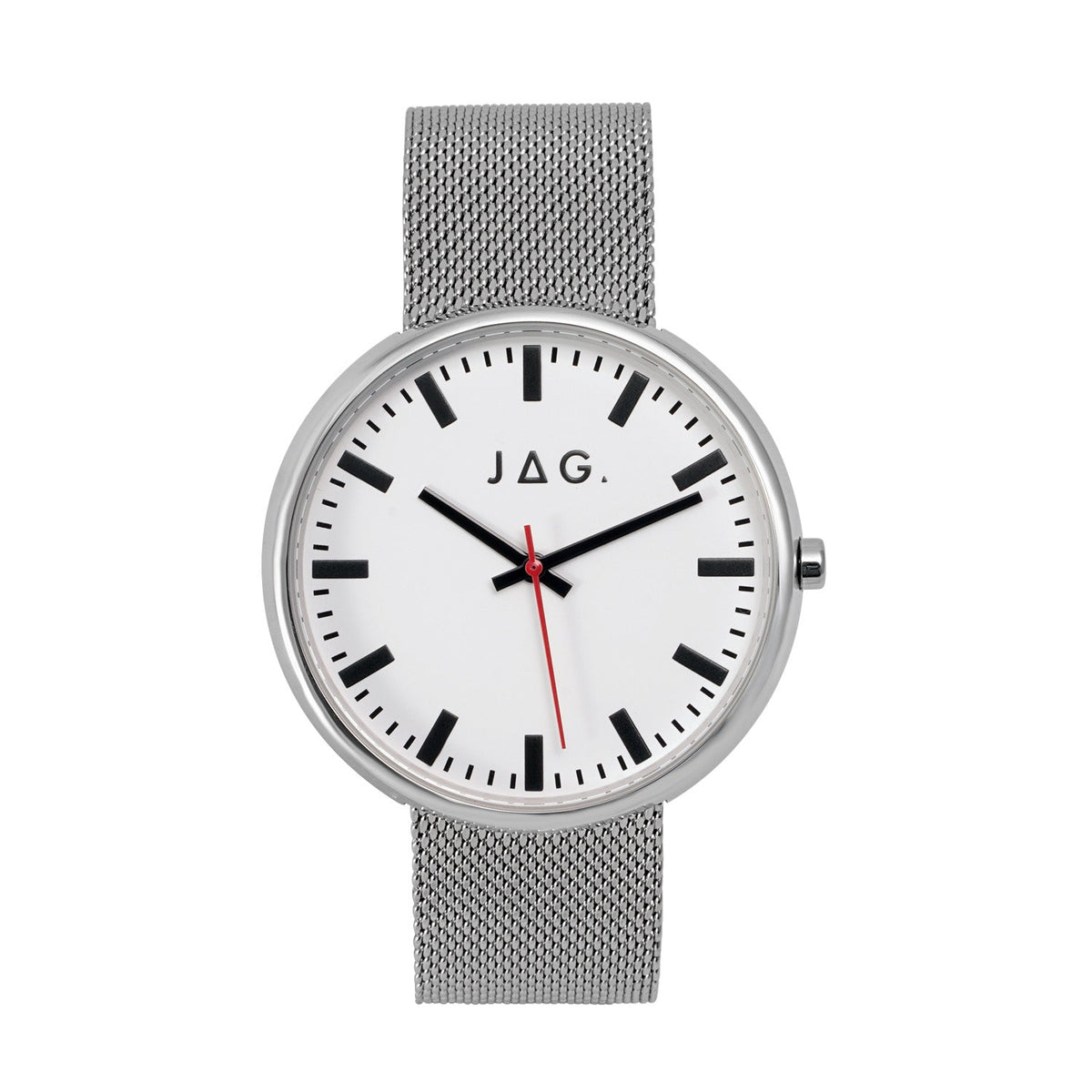 Jag Glebe Silver Stainless Steel 42mm Watch