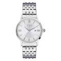 Jag Banks Silver Stainless Steel 42mm Watch