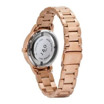 Jag Shelley – Women's Rose Gold-Tone Watch with Mother-of-Pearl Dial / J2887A