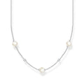 Thomas Sabo Necklace pearls and white stones silver