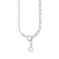 THOMAS SABO Silver Necklace with Freshwater Cultured Pearls and Zirconia