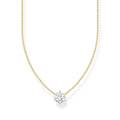 THOMAS SABO Necklace with white zirconia pendant - gold