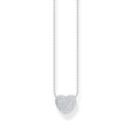 THOMAS SABO Necklace with heart pendant and white zirconia