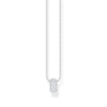 THOMAS SABO Necklace with ring pendant and white zirconia
