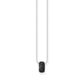 THOMAS SABO Necklace with ring pendant and black zirconia