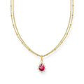 THOMAS SABO Vintage Romance double-row necklace with pendant