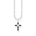 THOMAS SABO Romance Necklace with black cross pendant