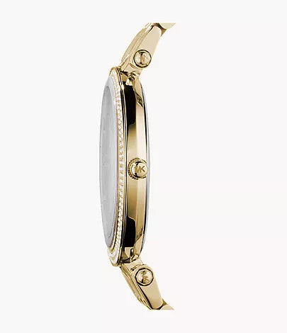Michael Kors Gold-Tone Glitz Darci Watch / MK3191