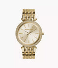 Michael Kors Gold-Tone Glitz Darci Watch / MK3191