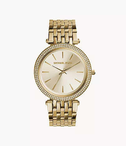 Michael Kors Gold-Tone Glitz Darci Watch / MK3191