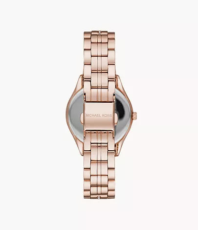 Michael Kors Women's Lauryn Three-Hand Rose Gold-Tone Stainless Steel Watch / MK3716