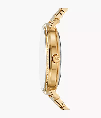 Michael Kors Pyper Three-Hand Gold-Tone Alloy Watch / MK4593