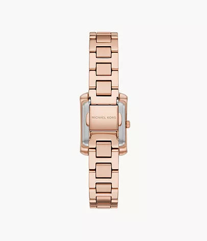 Michael Kors Emery Three-Hand Rose Gold-Tone Stainless Steel Watch /