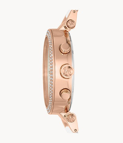 Michael Kors Women's Parker Chronograph Two-Tone Stainless Steel Glitz Watch / MK5774