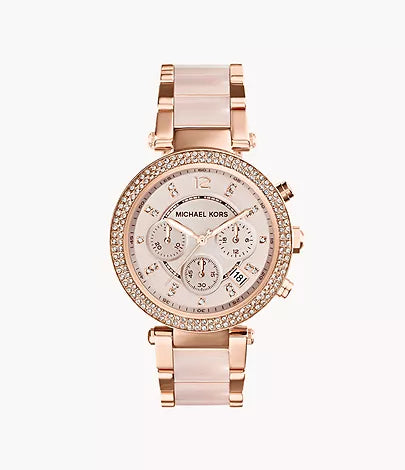 Michael Kors Rose Gold-Tone Parker Watch / MK5896