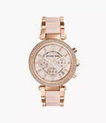 Michael Kors Rose Gold-Tone Parker Watch / MK5896