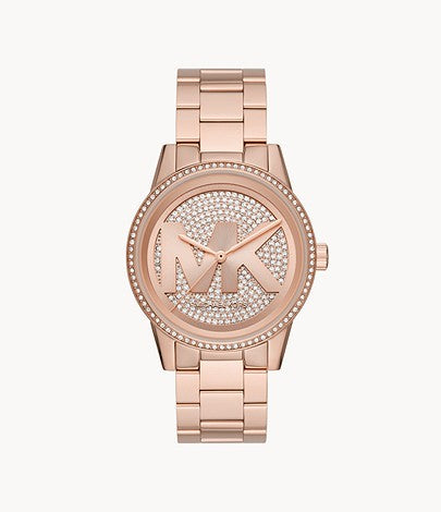 Michael Kors Ritz Three-Hand Rose Gold-Tone Stainless Steel Watch / MK6863