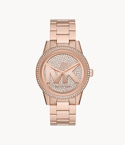 Michael Kors Ritz Three-Hand Rose Gold-Tone Stainless Steel Watch / MK6863