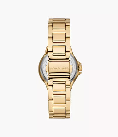 Michael Kors Camille Three-Hand Gold-Tone Stainless Steel Watch / MK7196