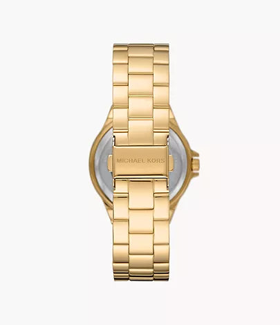 Michael Kors Lennox Three-Hand Gold-Tone Stainless Steel Watch / MK7229