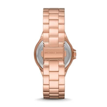 Michael Kors Lennox Three-Hand Rose Gold-Tone Stainless Steel Watch / MK7230