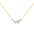 Necklace with 0.15ct Diamonds in 9K Yellow Gold