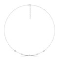 Diamond Necklace with 0.25ct Diamonds in 9K White Gold