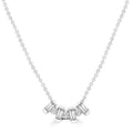 0.10ct HI I1 Diamond Necklace 40-45cm in 9K White Gold