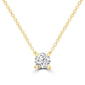 Diamond Round Necklace with 0.25ct Diamonds in 9K Yellow Gold