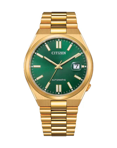 Citizen Tsuyosa Automatic – Gold-Tone Stainless Steel with Green Dial / NJ0152-51X