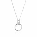 sterling silver circle necklace