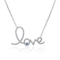 Sterling silver love Evil eye pendant