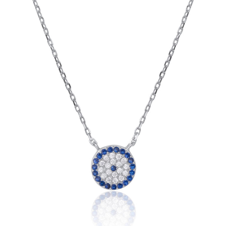 Sterling silver Evil eye pendant